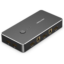 [에이텐스위치] 벤션 2 to 1 4K HDMI USB 포터블 KVM 스위치, AFRB0