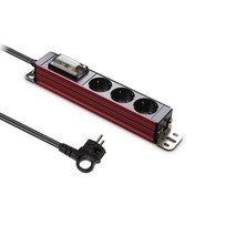 현대일렉트릭 알루미늄 고용량 누전차단 3구 서버탭 레드 HDSVAL-GN315R, 1.5m, 1개