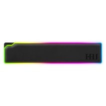 후아즘 RGB LED 팜레스트 인체공학 키보드 손목 받침대 KS-007, 블랙, 1개