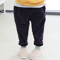 초코몽 아동용 코듀로이 본딩 바지
