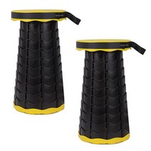 마켓플랜 접이식 폴딩 캠핑의자, 옐로우, 2개