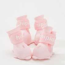 런웨이멍멍 강아지 캐릭터 레인슈즈, 핑크