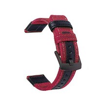 밀리터리 밴드 스마트워치 스트랩 22mm, 레드