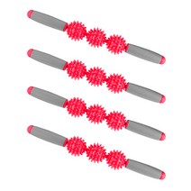 롤러 마사지 스틱 3구, 랜덤발송, 4개