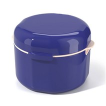 메이크마인 치열 교정기 리테이너 보관 상자, 블루, 1개