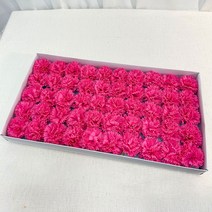 이플린 비누꽃 카네이션 만들기 꽃만 50p, 진핑크