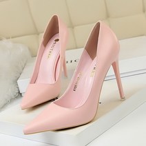 빈슈 컬러 스틸레토 하이힐 10.5cm