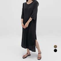 바블링브룩 여성용 루즈핏 찰랑 텐션 롱 원피스