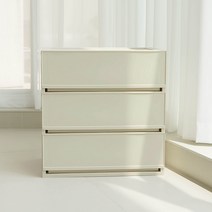샤바스 컬러스토리 서랍장 600 3단, 풀컬러 샌드베이지, 3개