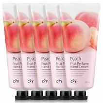 시투와이 후르츠 퍼퓸 휴대용 핸드크림 복숭아, 60ml, 5개