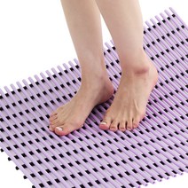 컴포리빙 욕실 미끄럼방지매트 점보 90 X 150cm, 퍼플, 1개