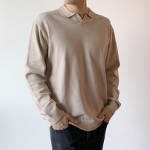 제제 남성용 카라 브이 니트