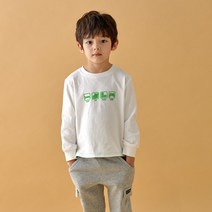 올리반 남아용 이모티콘 트임 티셔츠