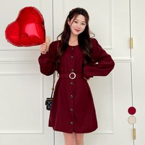 에비뉴비 여성용 미니 원피스 + 벨트 세트