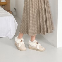 여성용 루이 리본 앵클부츠