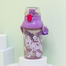 릴팡 포켓몬스터 뮤츠 앵커원터치어깨끈 미니 물통, 360ml, 혼합색상