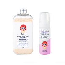 리틀글램걸즈 만다린 힐링 버블 바스 + 오렌지에센셜 크림 폼 클렌저 세트, 1세트