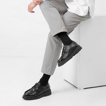 남성용 마데타 더비 슈즈 유광