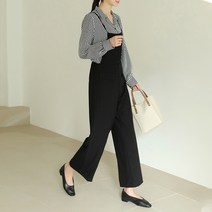 빼빼 여성용 데일리 나시 스트링 와이드 점프슈트