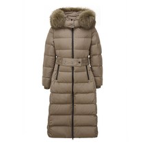 티렌 여성용 가로퀼팅 슬림 롱다운점퍼 L204PWDB02