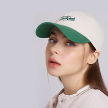 화이트샌즈 배색 로고 자수 제리 볼캡