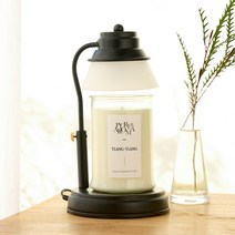 에인디 국내산 타이머 캔들워머 + 소이캔들 750g 세트, 블랙(캔들워머), 일랑일랑(소이캔들)