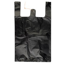 애니돌 손잡이 마트 비닐봉투 검정, 36L, 100개