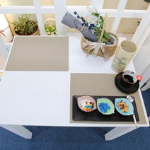 나산데코 순면 테이블매트 2p, 우드베이지, 40 x 30 cm