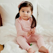 배냇베이비 아동용 데일리 솔리드 긴팔 실내복 상하의 세트