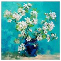 케이엠엘리 3D 사각 보석십자수 DIY 30 x 30 cm, 백일홍, 1개