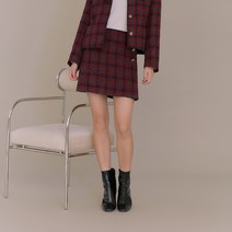 미쏘 트위드 골드버튼 스커트