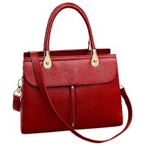 원 숄더 가죽 휴대용 메신저 가방