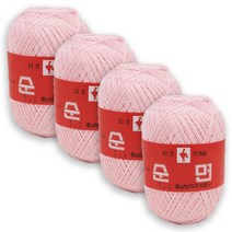 타조 순면 30수 구정뜨개실 4p, 116 베이비핑크