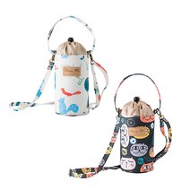 하라로이 보온보냉 물병 파우치 2종 세트, 숲속친구들 + 고양이친구들, 1세트