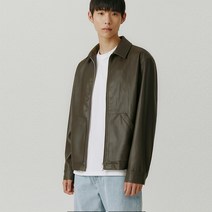 밀로 남성용 에코 크러쉬 레더 자켓