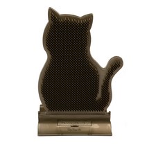 딩동펫 고양이 틈새고정 셀프 그루밍 브러쉬 21 x 29 cm, 브라운, 1개