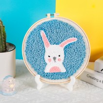 쏘앤영 핸드메이드 스킬자수 DIY 키트, 토끼, 1개