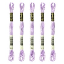 브랜드얀 DMC 25번 면사 자수실 5p, 211번, 8m, 5개