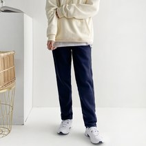 윤베리 여성용 기모 세미 와이드 팬츠 트레이닝 바지