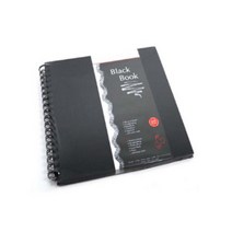 하네뮬레 블랙 스케치북 정방형 250g, 23.5 x 23.5 cm, 30매
