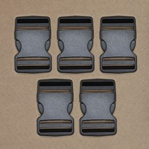 플라스틱 벨트 버클 50mm, 5개, 블랙