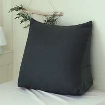 까사베르데 선염 코튼 삼각 등쿠션, 진그레이