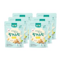 엘빈즈 유아용 퐁당 핑거 스틱 과자 20g, 6개, 치즈맛