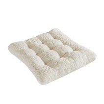 수정 뽀글이 양털 사각 끈방석 쿠션 BF546