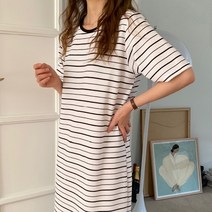 마이시즌 여성용 애디 단가라 반팔 원피스