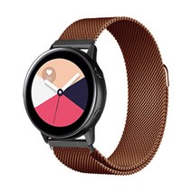 허브그립 갤럭시워치3/워치4/워치4클래식 41mm / 액티브 1 42mm / 액티브 2 42mm / 기어 S2 20mm 마그네틱 스트랩 밴드 시계줄 HG-1-3, 다크브라운, 1개