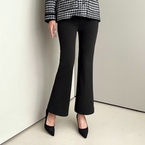 쿨쿠 여성용 기모 스판 부츠컷 팬츠