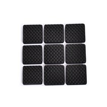 다해유 붙이는 의자발 보호 커버 사각 9p, 블랙