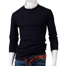 남성용 라떼 골지 라운드 니트 MD6011