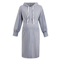 리온 뒷트임 후드 임산부 원피스 JJ925